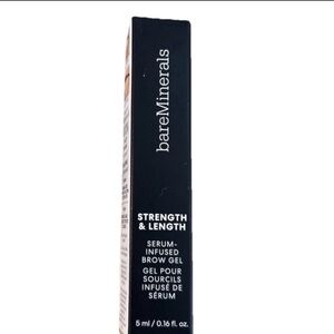BareMinerals Strength & Length Serum-Infused Brow Gel Clear Women 0.16 Oz NIB